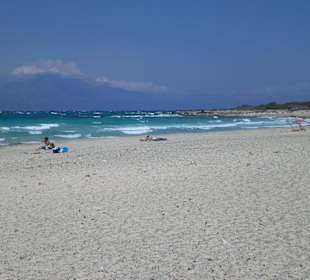 Auf der Insel Chrissi am  Südseestrand