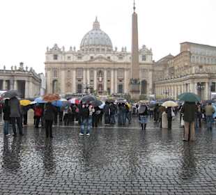 Ostermesse, leider bei Regen