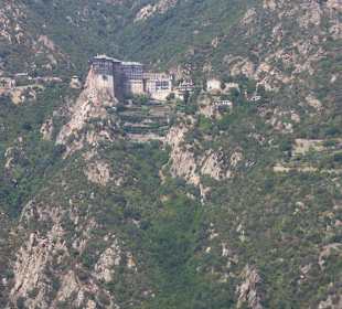 Eines der Kloster von Athos