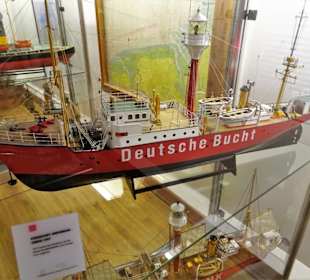 Modelle der Feuerschiffe im Museumsschiff