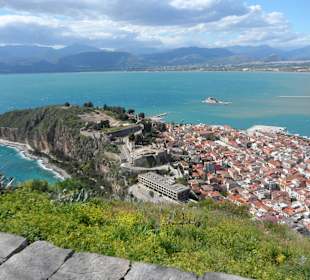 Nafplio - widok z góry - z twierdzy