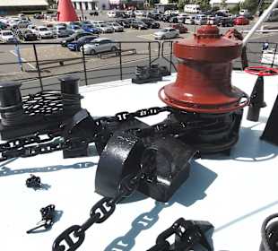 Das Ankerdeck des Schiffes