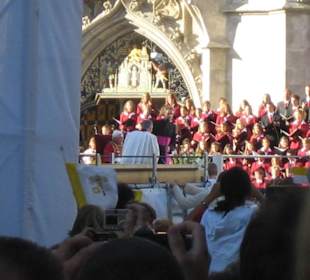 Papst auf dem Marienplatz