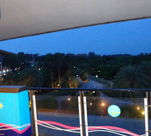 Blick von der Station auf Sentosa