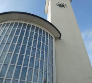 Blick zur Kilianskirche in Schweinfurt