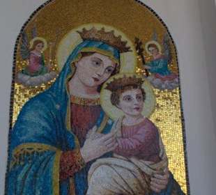 Wandmalerei in der Kirche