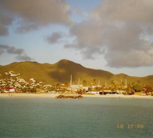 Vor der Küste Sint Maartens