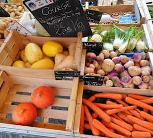 Rundgang über den Wochenmarkt von Argelès-Plage 