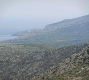 Ausblick auf dem Weg Ri. Cala Torta