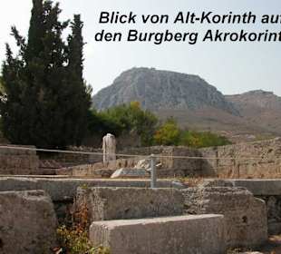 Blick auf Akrokorinth
