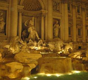 Der beleuchtete Brunnen