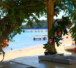 View from the beach desk