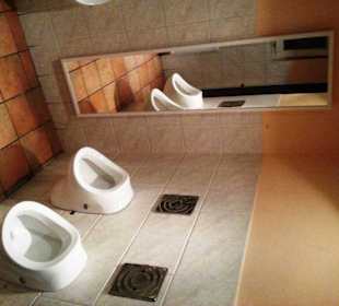 WC-Bereich im Restaurant