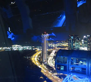 Singapore Flyer bei Nacht