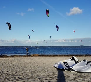 Kitespots für alle Windrichtungen in unmittelbarer Nähe