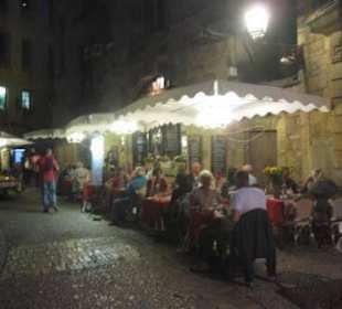 Eines der vielen romantischen Restaurants
