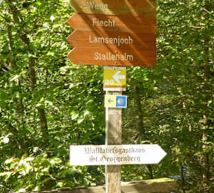 Wolfsklamm - Wegweiser