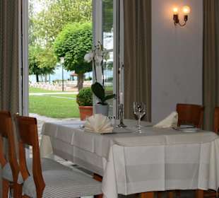 Blick auf den Bodensee: Restaurant im Bad-Hotel Überlingen