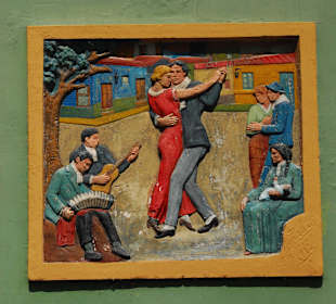Buntes Künstler und Tangoviertel La Boca
