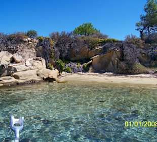 Motorboot in der Blauen Lagune