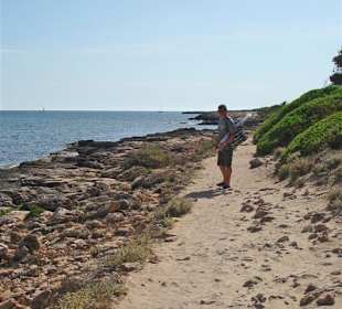 Der Weg entlang der Küste