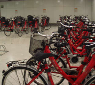 Da sehen die Mietfahrräder