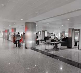 Sicherheitskontrolle Flughafen Enfhida