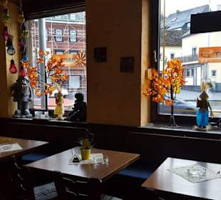 Gastraum Blick aus dem Fenster