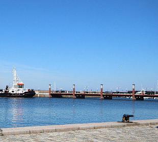 Das Hafenbecken von Helsingborg