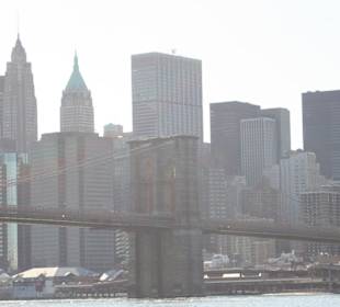 Il ponte di Brooklyn e la skyline
