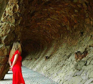 Säulengang im Parc Guell