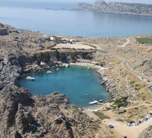 Blick in die Bucht von oben