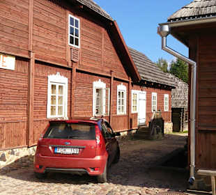 Häuserzeile der historischen Stadt 