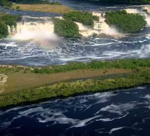 Abflug von den Wasserfällen