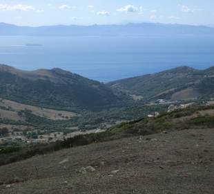 Blick Gibraltar nach Marokko