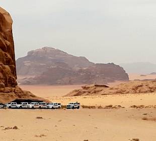 Wüstenlandschaft Wadi Rum