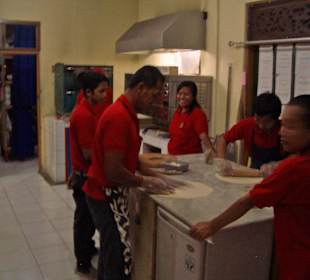 Küche vom Pizza Planet in Jimbaran