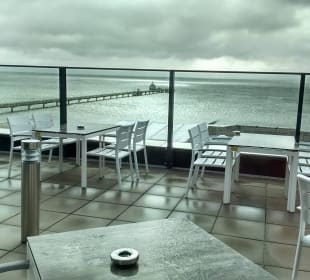 Sonnenterrasse am Restaurant