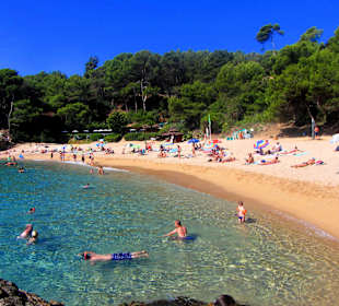 Strand  Richtung Blanes