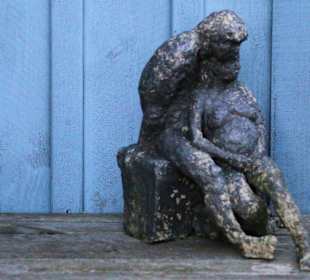 Kunst und Skulpturen auf Hanö, Südschweden.