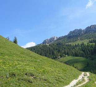 Kampenwand Blick zur Gedererwand