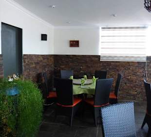 Restaurant hinterer Bereich