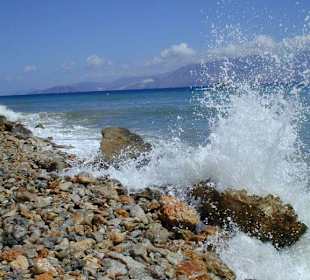 Strandabschnitt, Weg nach Agio Nicolaos