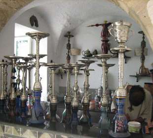 Reiche Auswahl an Shishas