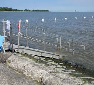 Einstieg in das Bojenbad Grimmershörn
