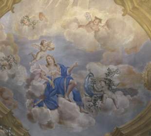 Bei der Führung durch das Residenzschloss Rastatt