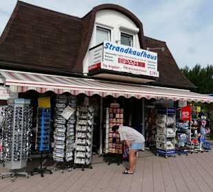 Shops and Restaurants at Sea Front in Dahme