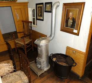 Stube im Rauchhaus des Moorhofes