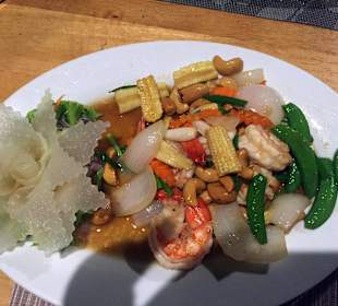 Köstliches Essen im Blue Mist