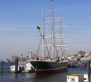 Blick auf das Segelschiff 